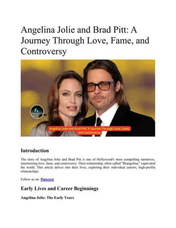 Angelina Jolie: A Journey Through Sad News and Triumphs