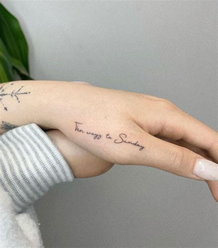 Side Hand Tattoos Words: A Deep Dive into Meaningful Ink
