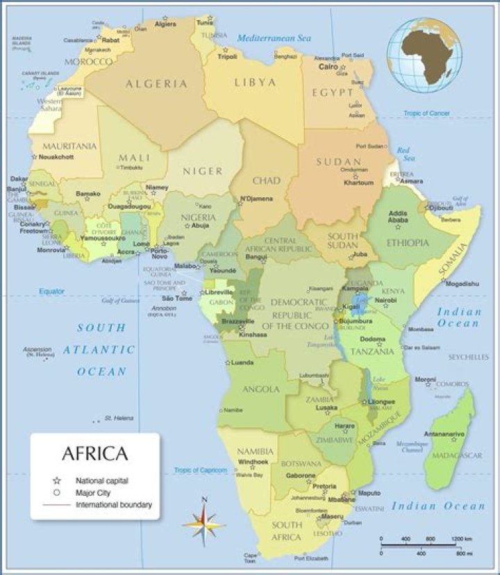 What Countries Are North of Africa?